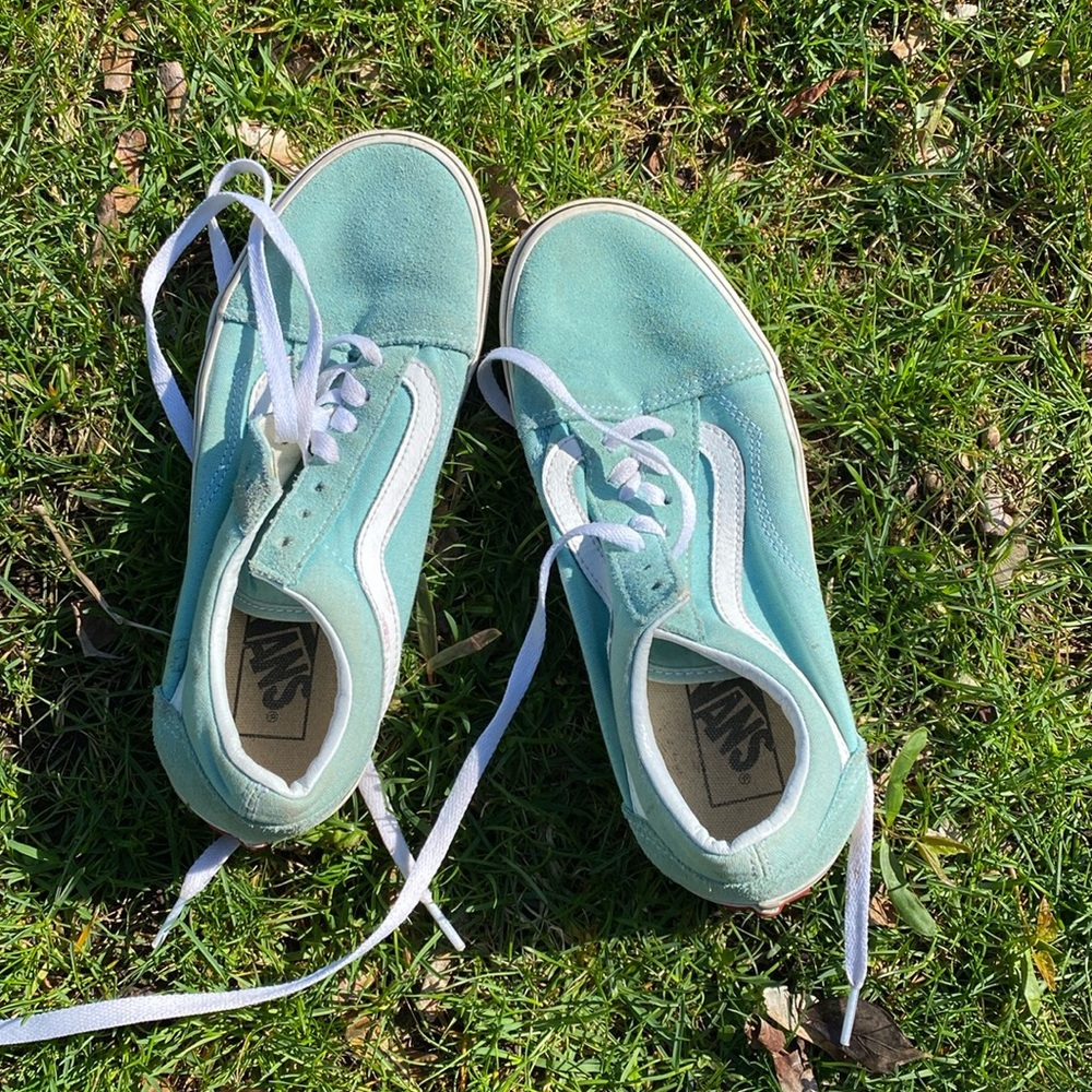 Sea foam green vans